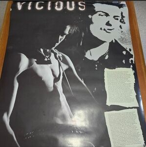 Vicious Black and White Art Poster
